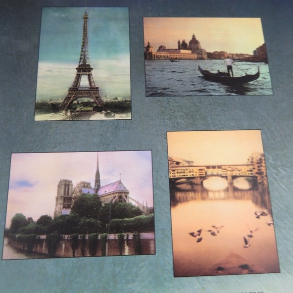 NEW- THE ROMANCE OF EUROPE, set of 16 blank notecards Paris France 4.75"X6.50" - Picture 3 of 4
